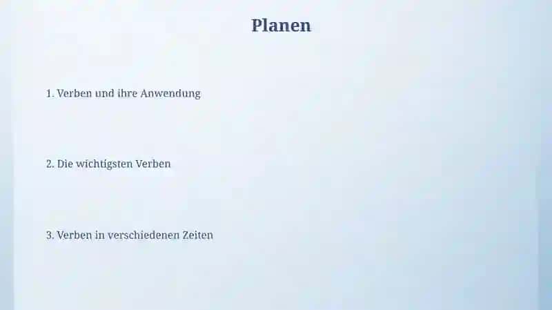 Die Verben 2