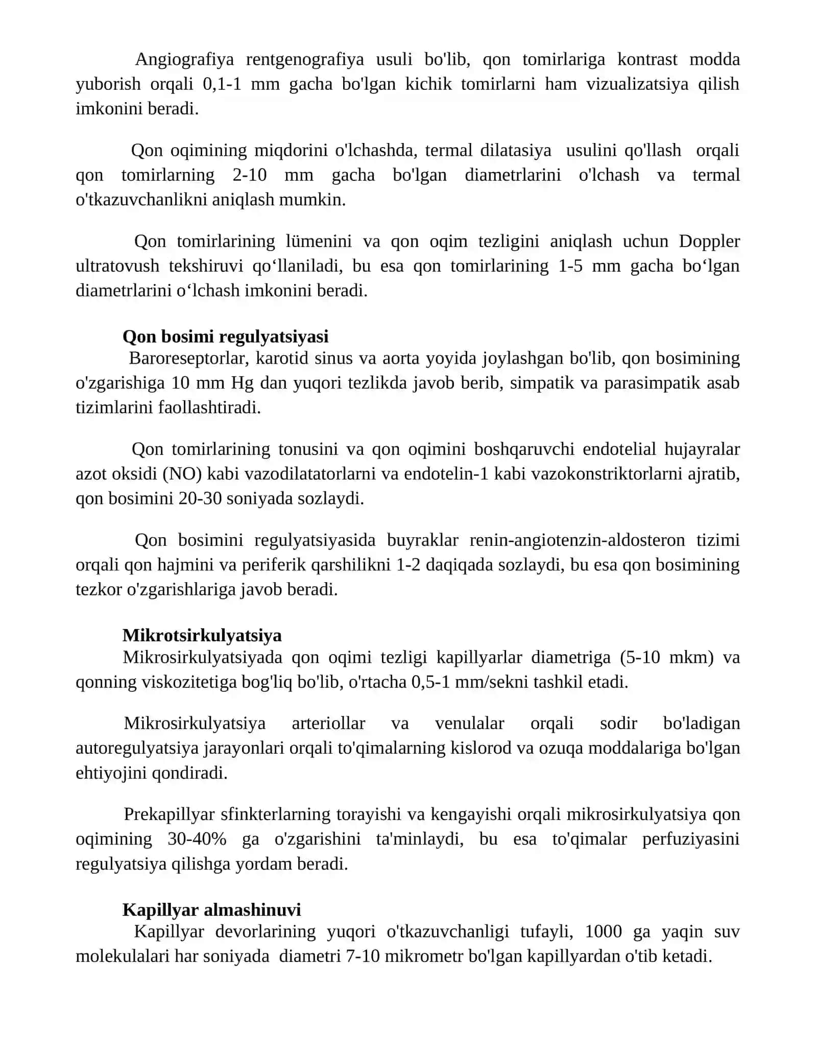 Qon tomir fiziologiyasi 2