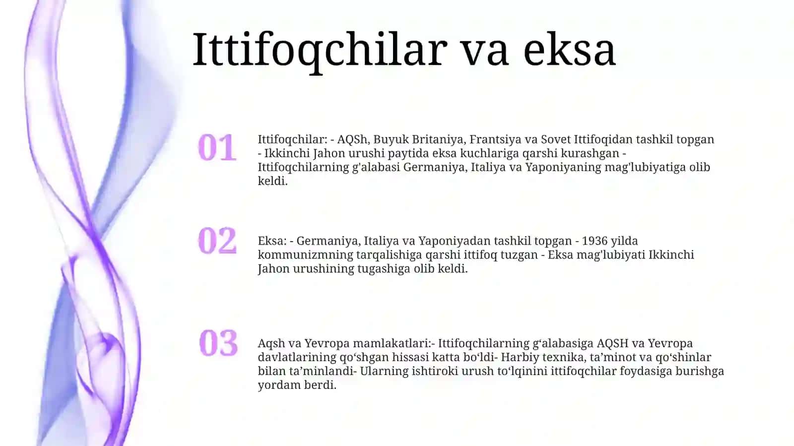2-Jahon Urushi Yillarida Aqsh Va Yevropa Mamlakatlari 2