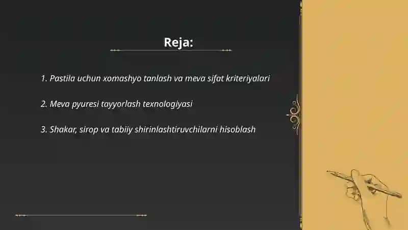 Pastila ishlab chiqarish 2