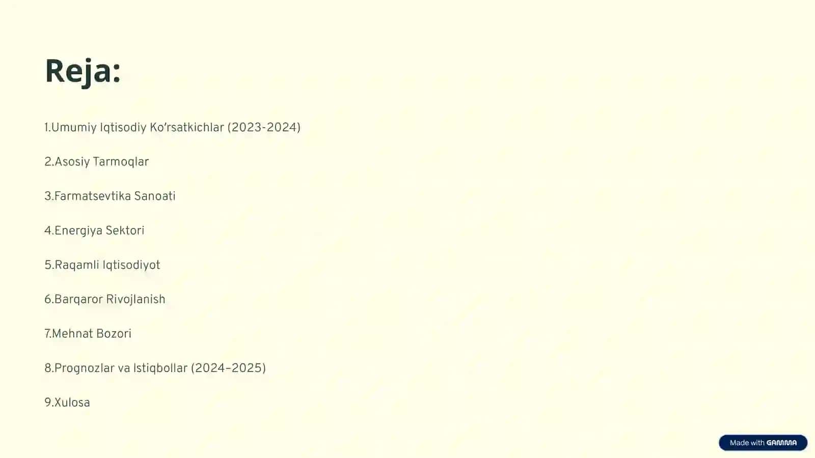 Umumiy Iqtisodiy Koʻrsatkichlar (2023-2024) 2