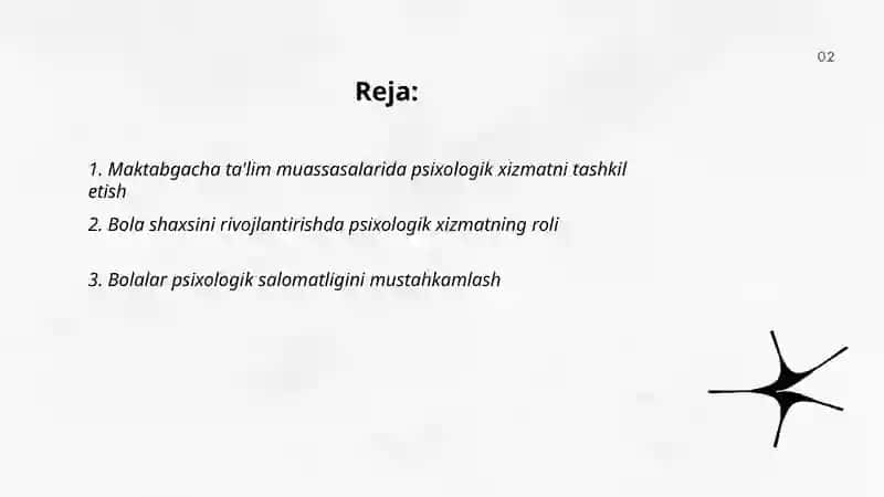 Maktabgacha taʼlim muassasalarida psixologik xizmat 2