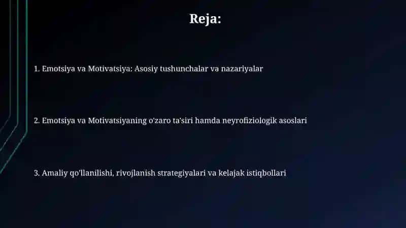 Emotsiya va Motivatsiya 2
