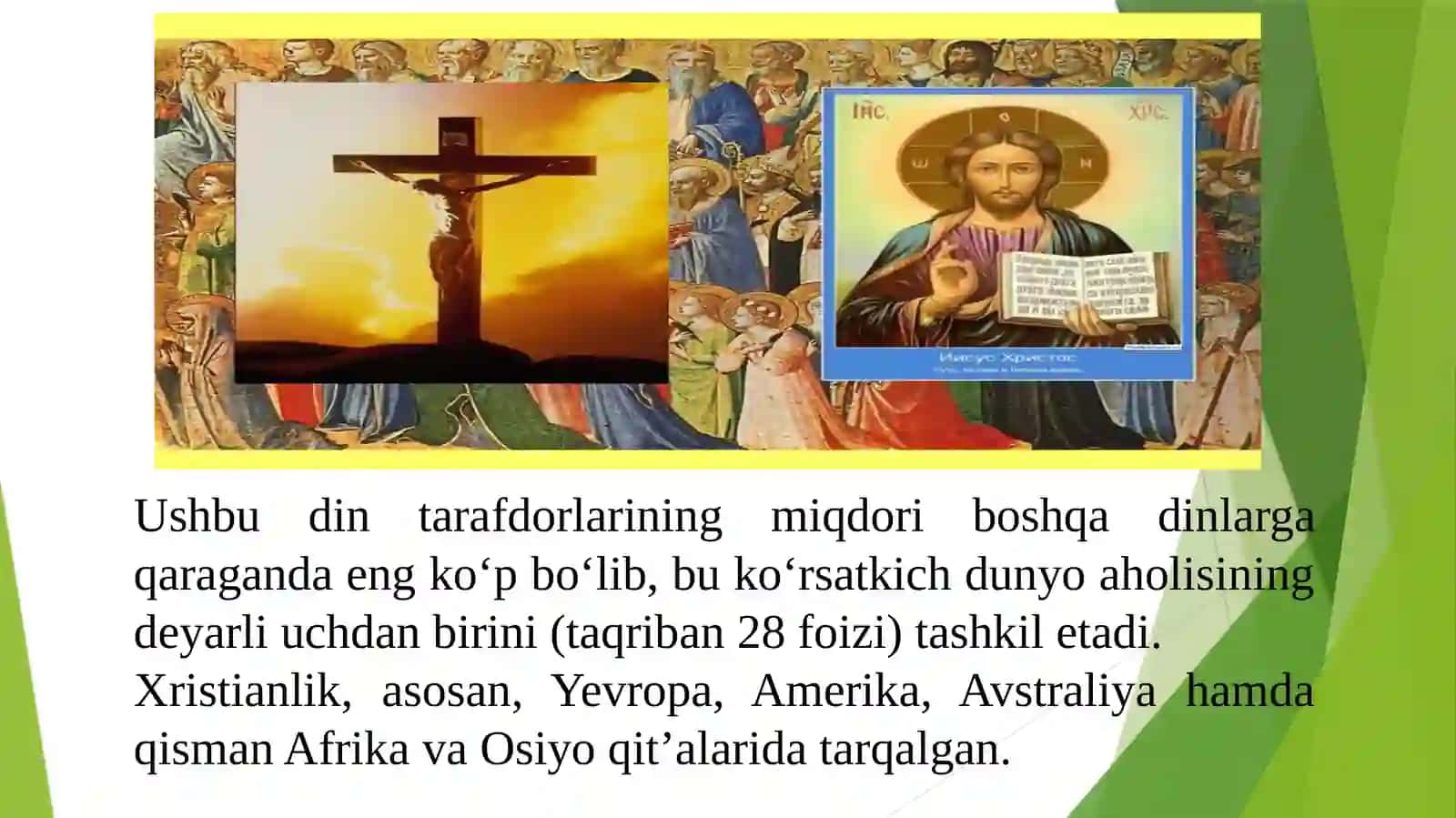 Xristianlik din tarixi va asosiy g‘oyalari 2