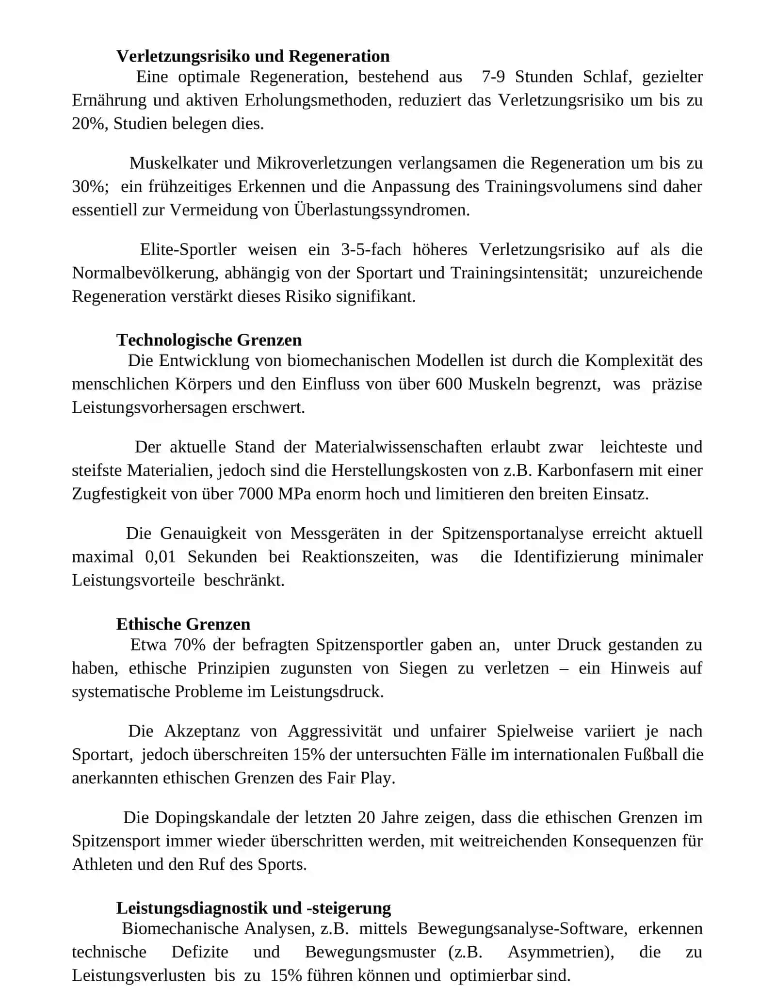 Grenzen im Leistungssport 2