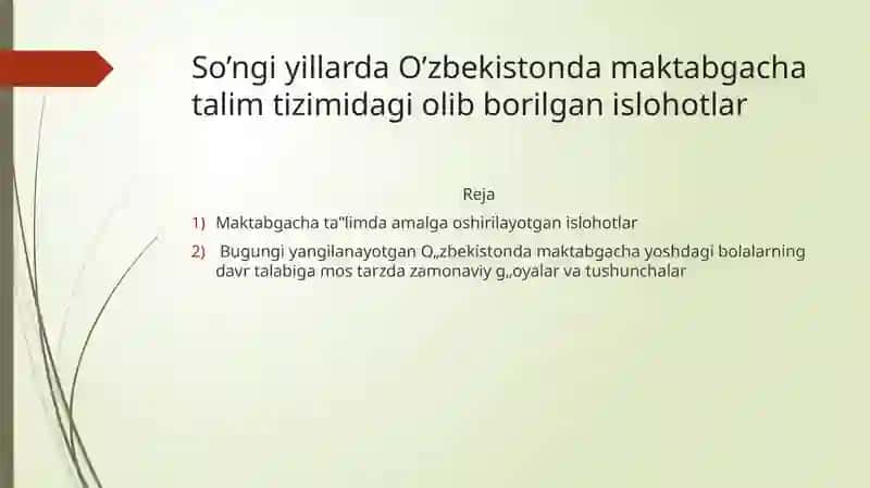 Maktabgacha talim tizimi 2