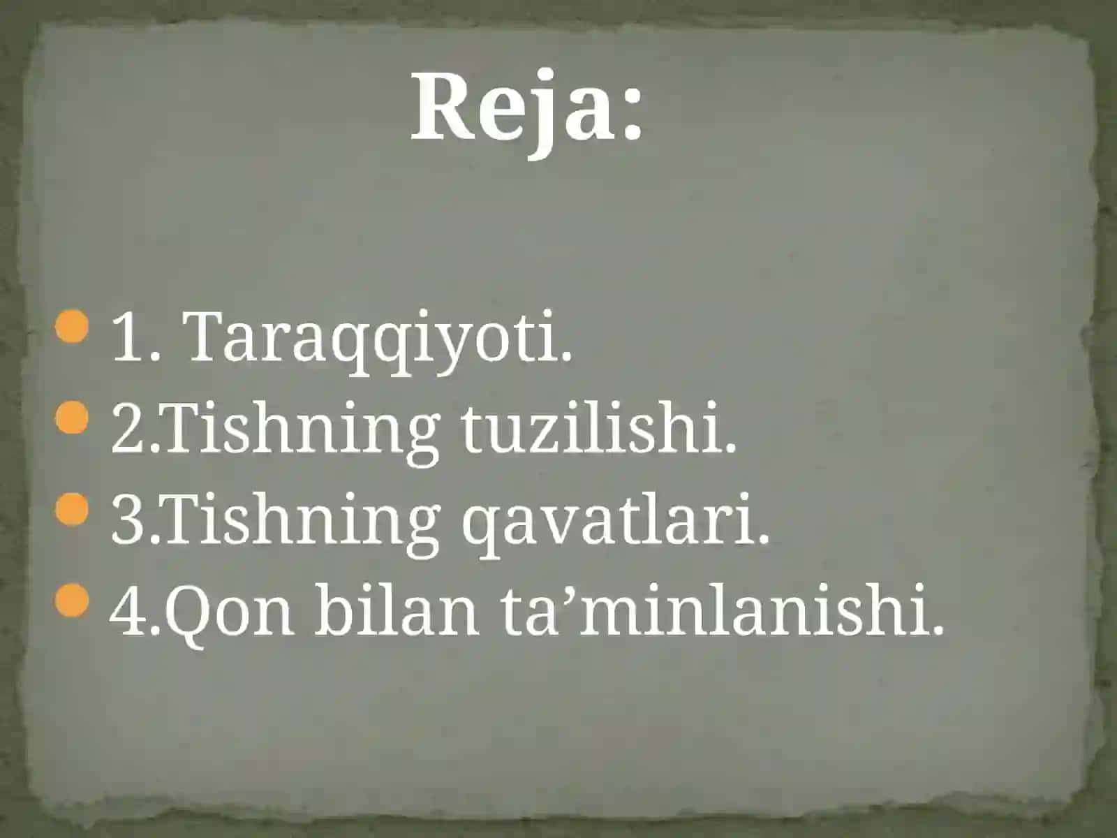 Tishlarning tuzilishi 2