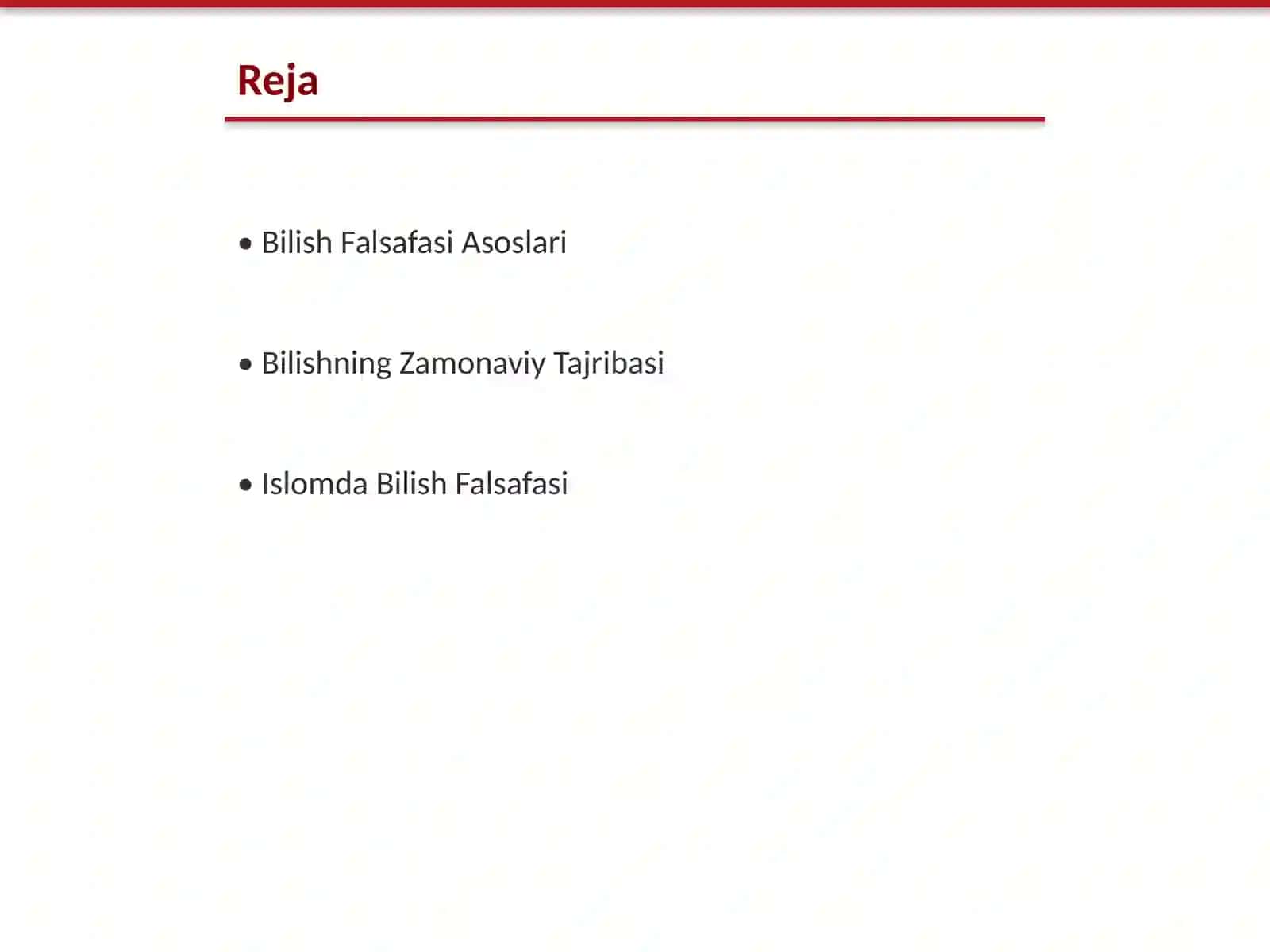 Bilish Falsafasi Asoslari 2