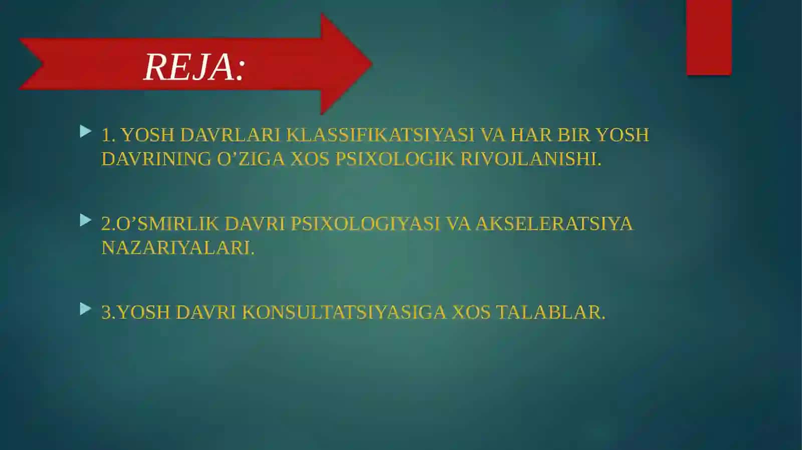 YOSH DAVRI KONSULTATSIYASIGA XOS TALABLAR 2