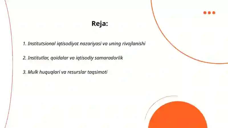 Institutsional iqtisodiyot 2