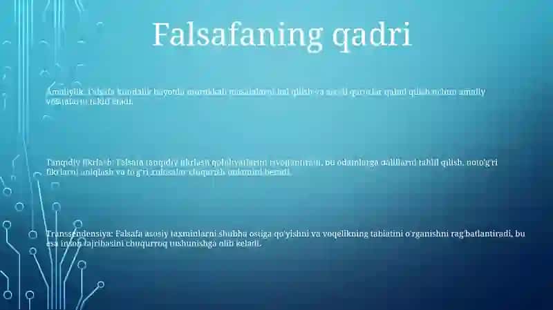 Falsafa Funksiyalari 2