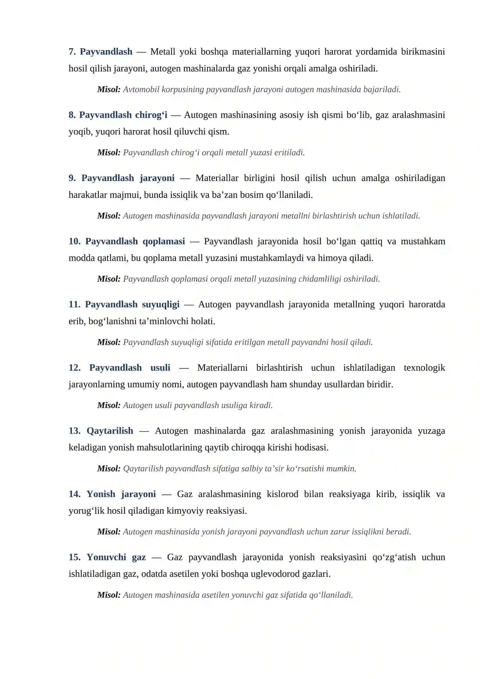 Autogen mashinalar terminlari lug'ati 2