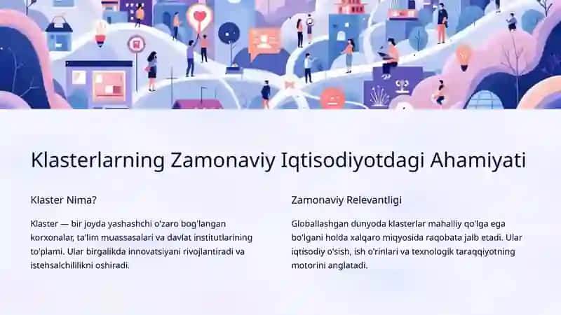Innovatsion G’oyalarni Amalga Oshirishda Klaster Usullari 2