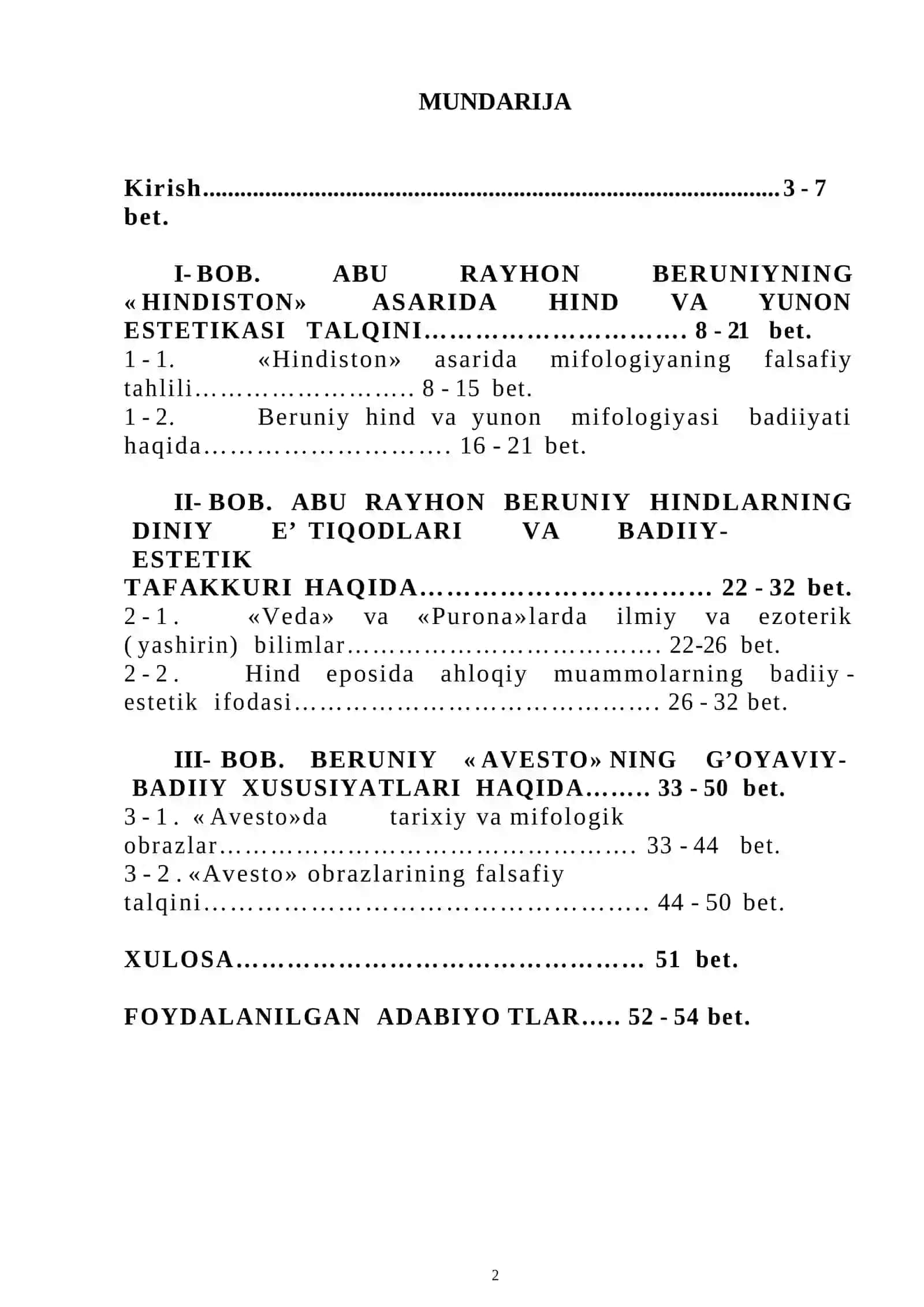 ABU RAYHON BERUNIYNING “HINDISTON” ASARI HAQIDA 2