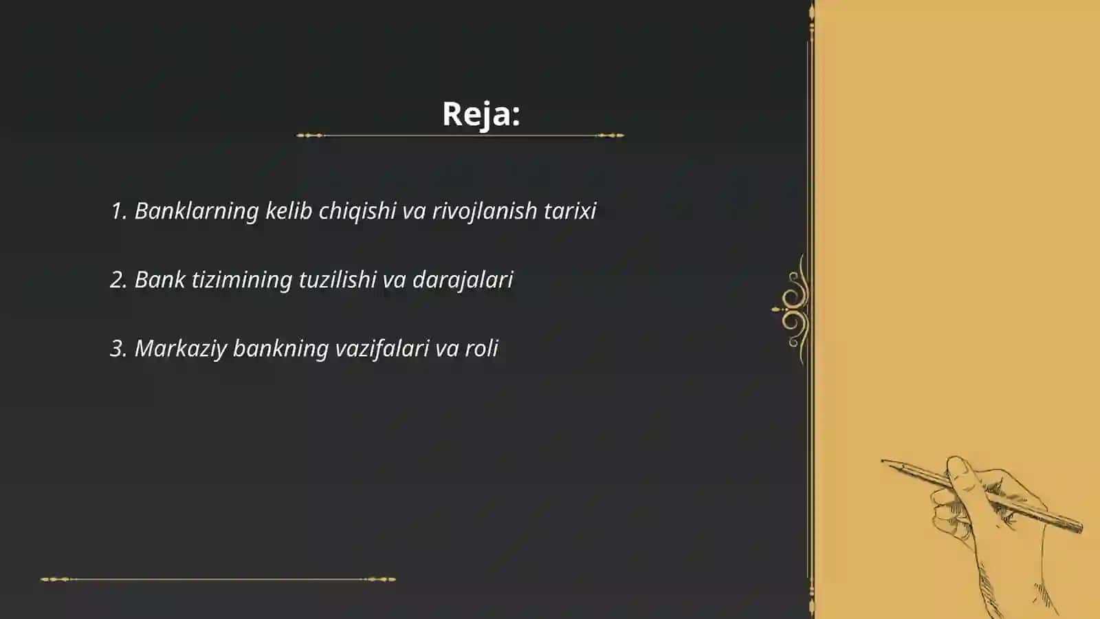 Banklarning kelib chiqishi va bank tizimi 2