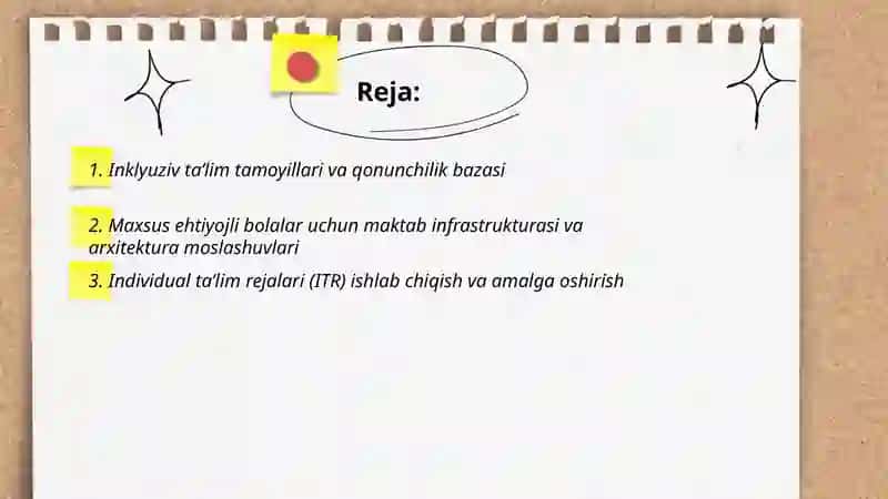 Imkoniyati cheklangan bolalarni inklyuziv ta’lim orqali o‘qitish va tarbiyalashni tashkil etish 2