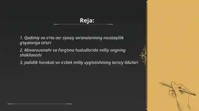O’zbekistonda mustaqillik g’otalarining tarixiy asoslari 2