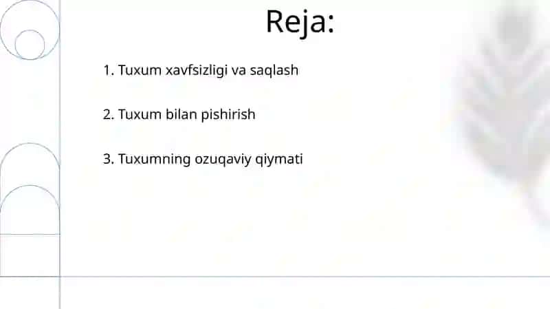 Tuxum va un ishlab chiqarish 2