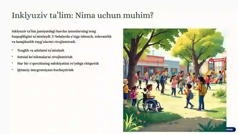 Inklyuziv taʼlim: Mazmuni va mohiyati 2