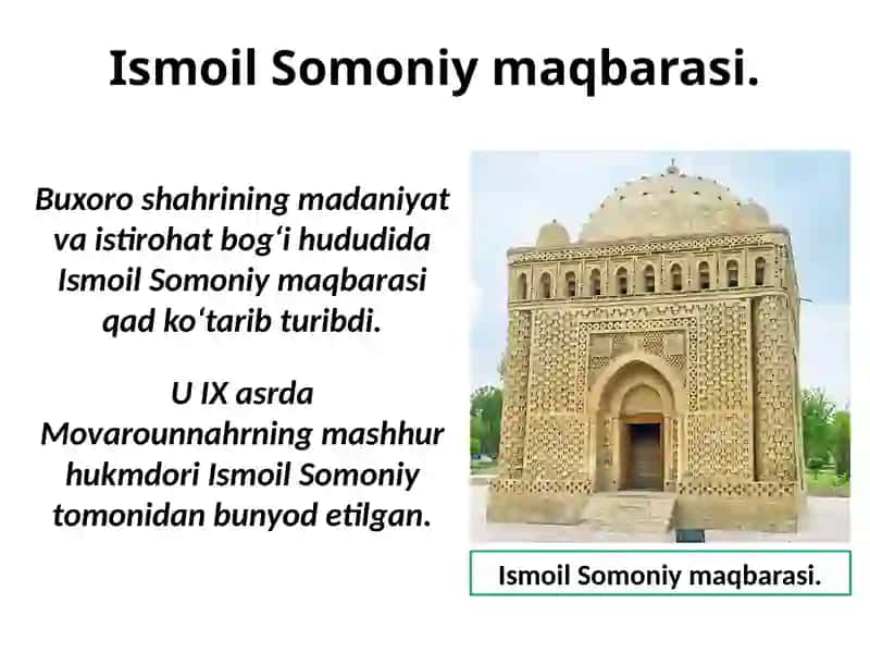 O‘zbekistonning tarixiy-me’moriy yodgorliklari 2