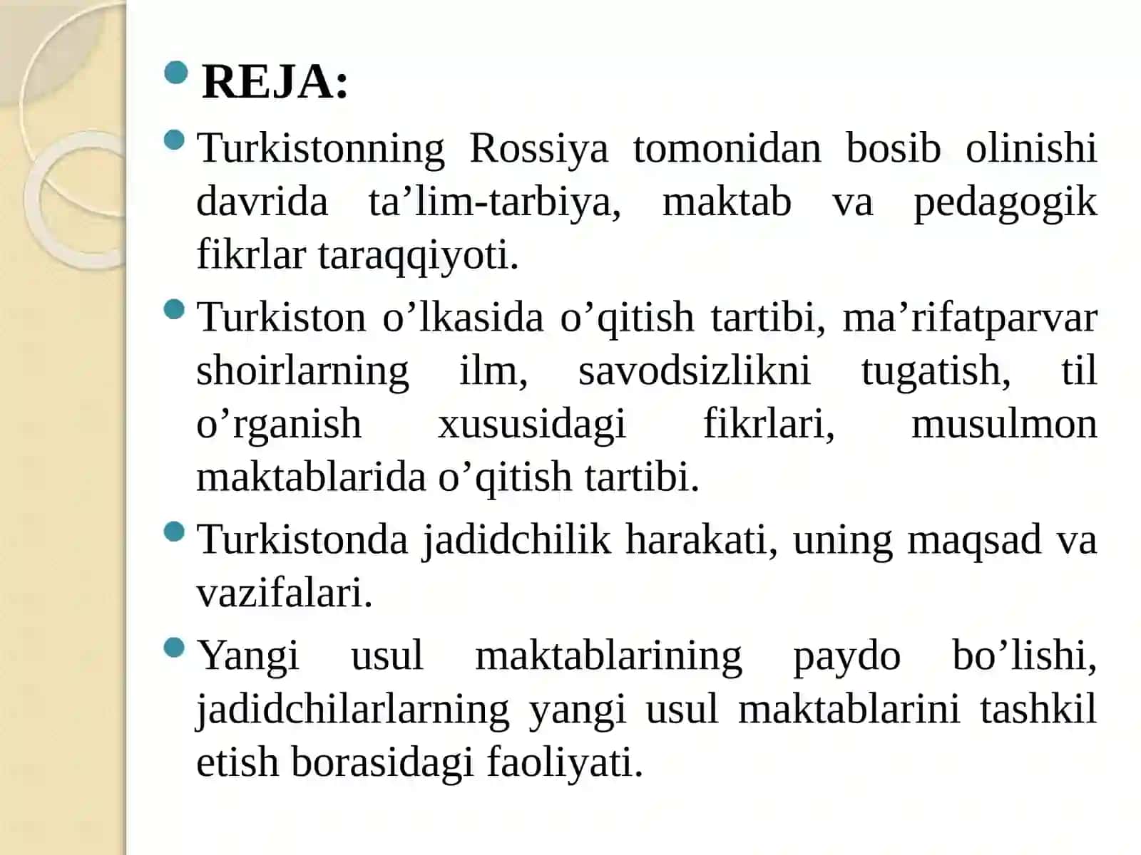 Turkiston O'lkasida Tarbiya va Pedagogik Fikrlar 2