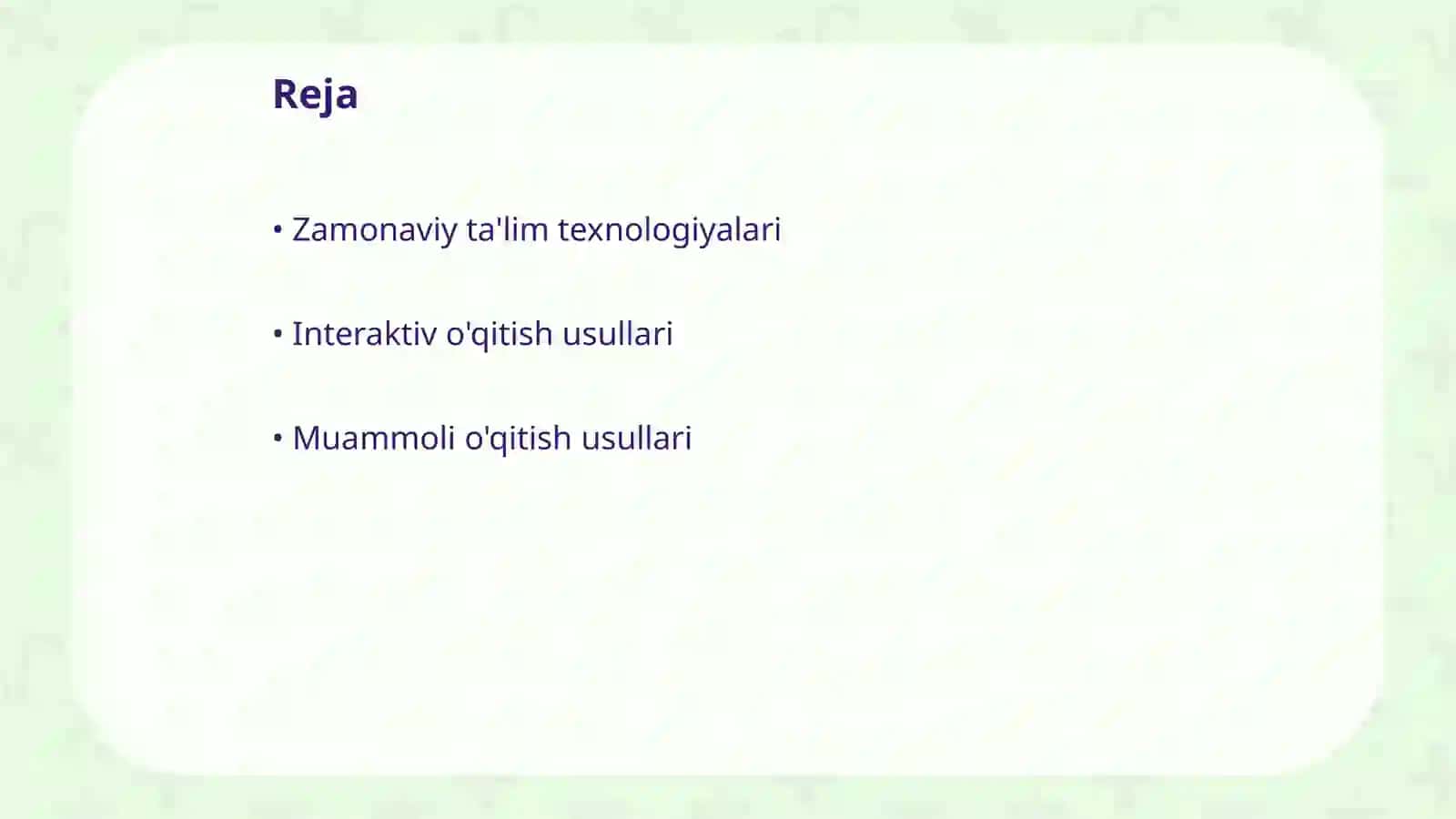 Matematika o'qitishning zamonaviy usullari 2