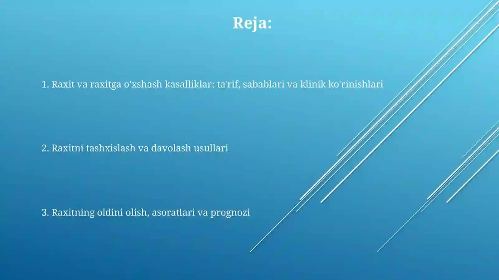 Raxit va Raxitga O'xshash Kasalliklar 2