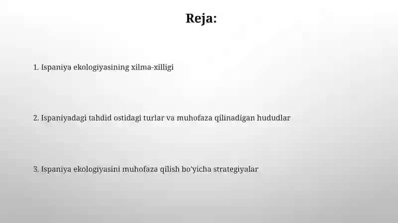 Ispaniya ekologiyasi 2