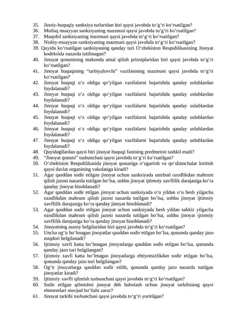 Jinoyat huquqi 2