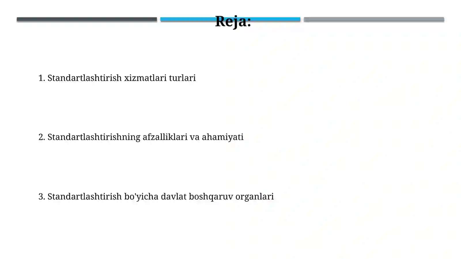 Standartlashtirish bo‘yicha davlat boshqaruv organlari, va standartlashtirish xizmatlari 2