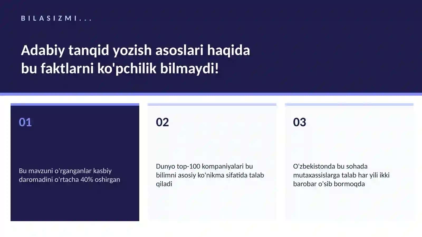 Adabiy tanqid yozish asoslari 2