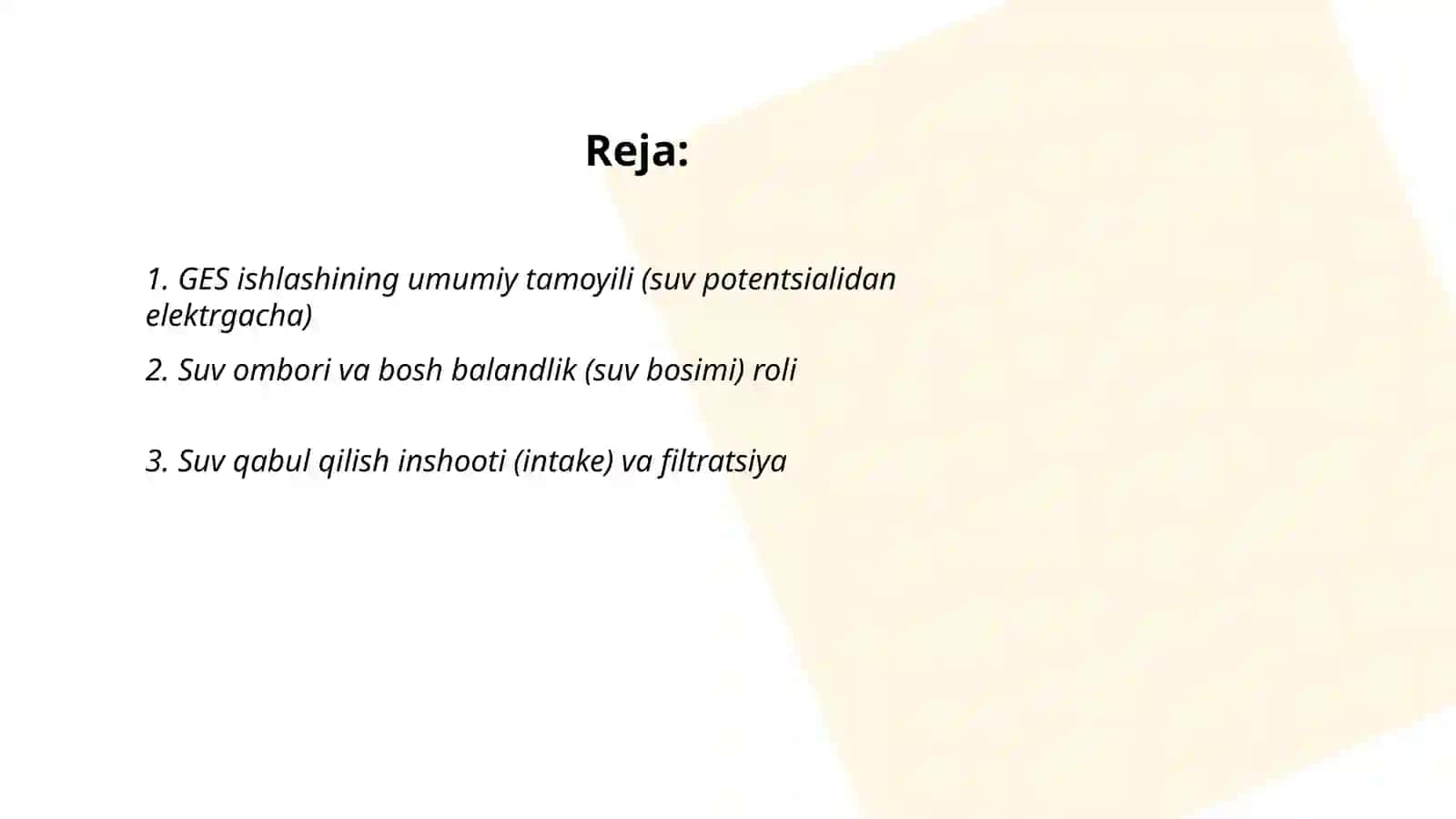 GES ishlash prinsipi 2