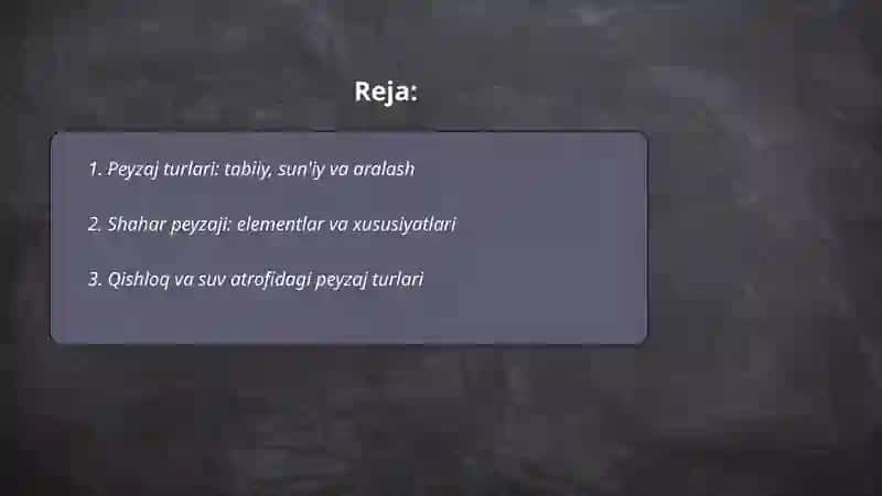 Peyzaj turlari 2