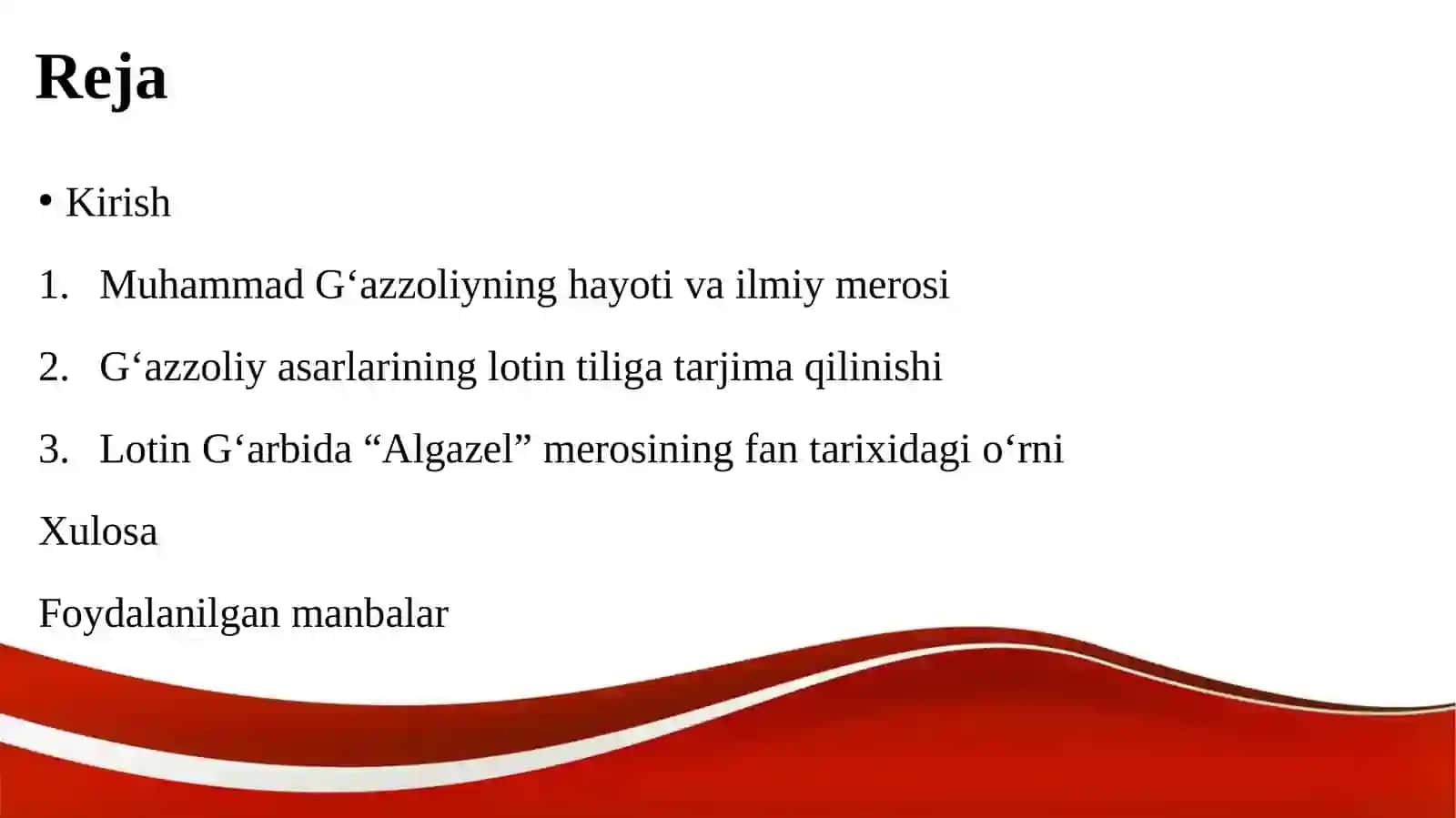 Muhammad G‘azzoliyning lotin tiliga tarjima qilingan asarlari va ularning fan tarixi 2