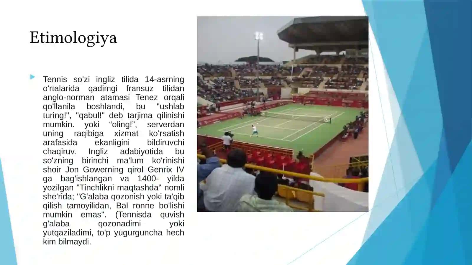 Tennis sport turi haqida 2