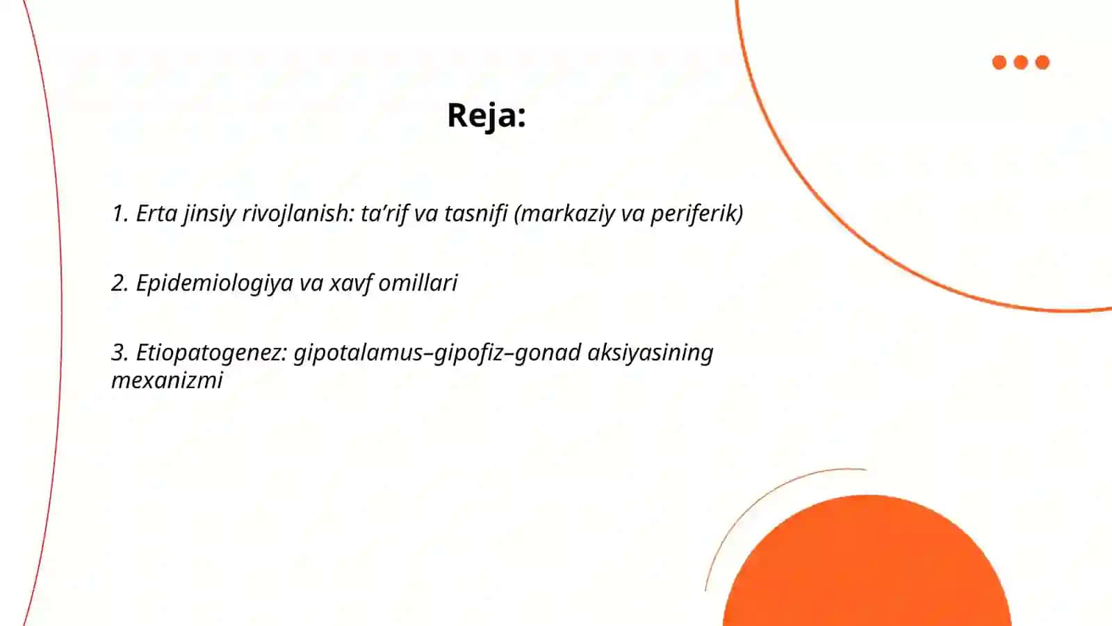 Erta jinsiy rivojlanish 2