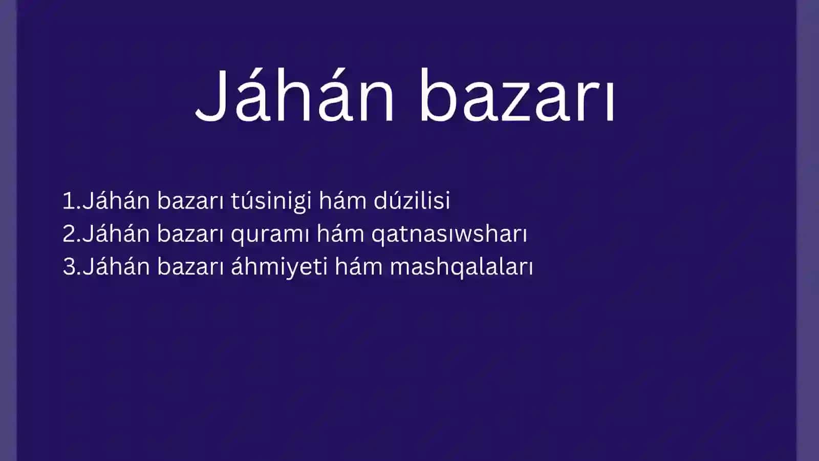 Jahon bazaarı 1A topar studenti 2