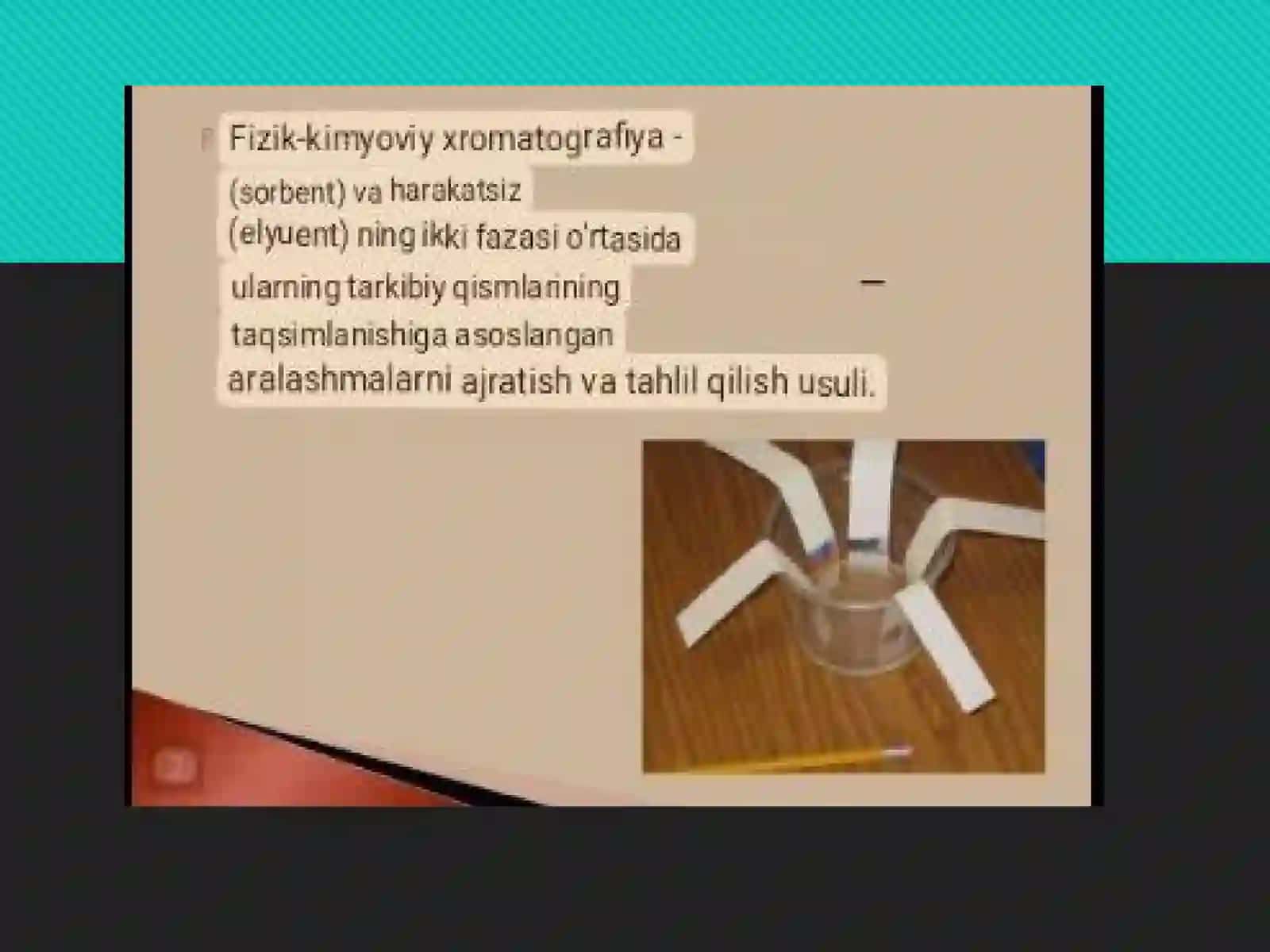 Xromotografiyaning tibbiyizlanishdagi imkoniyatlari 2