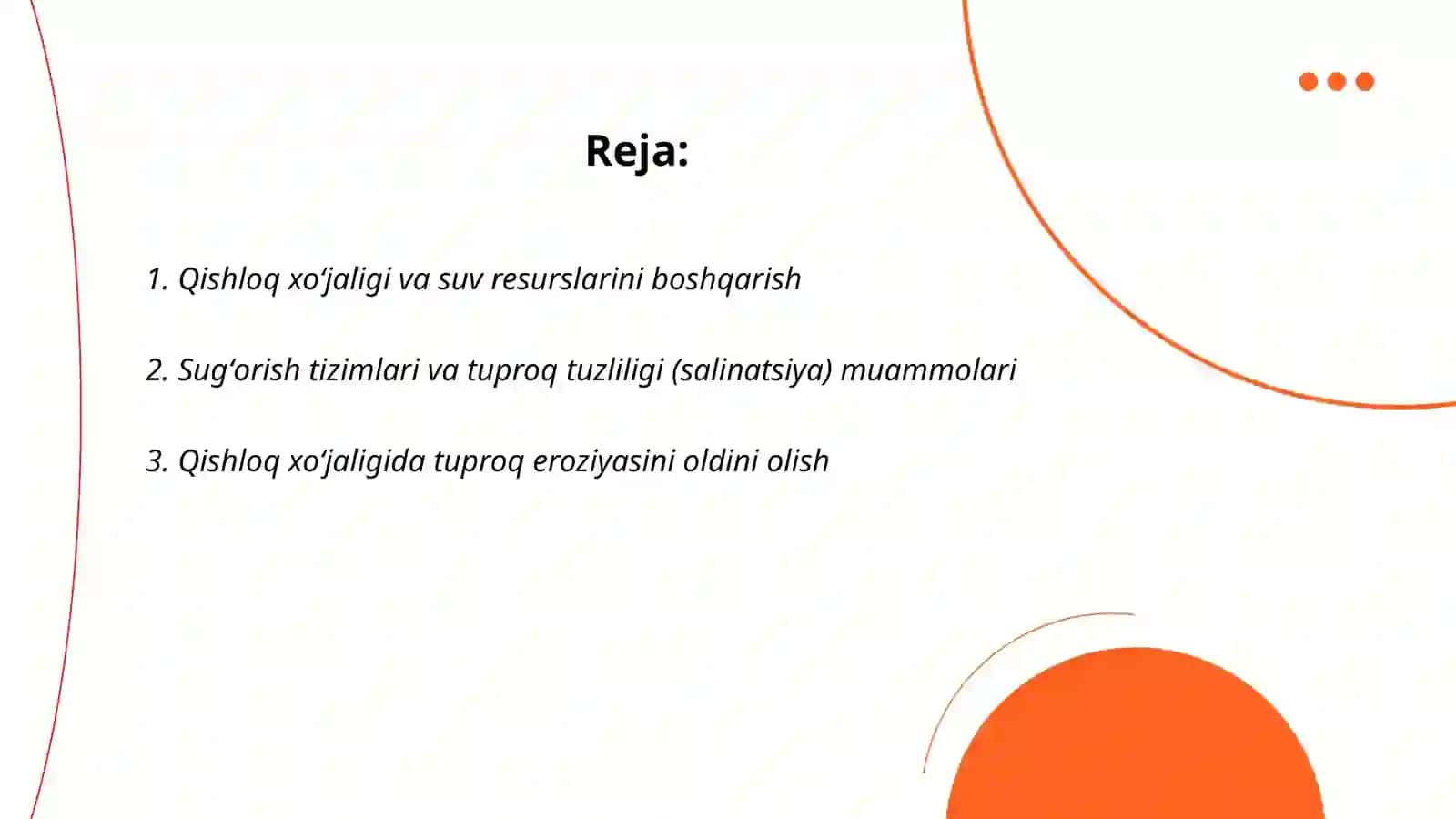 Qishloq xoʻjaligi va ekologik muomollar 2
