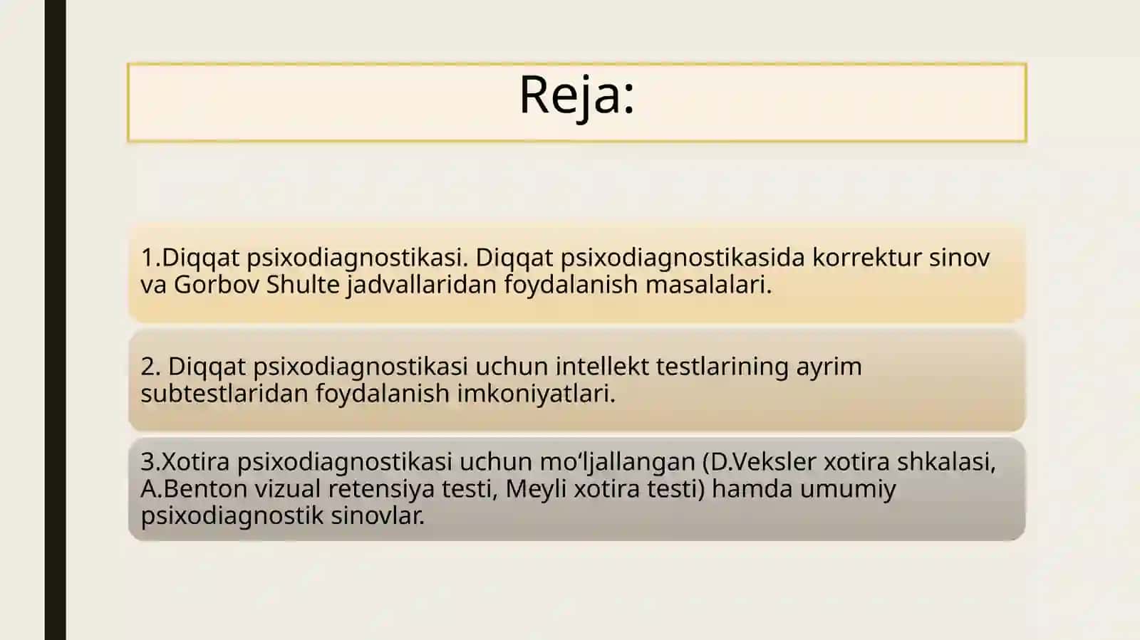 BILISH JARAYONLARI PSIXODINAGNOSTIKASI 2