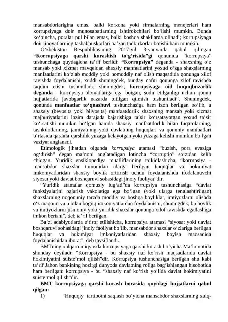 Korrupsiya va uning turlari 2