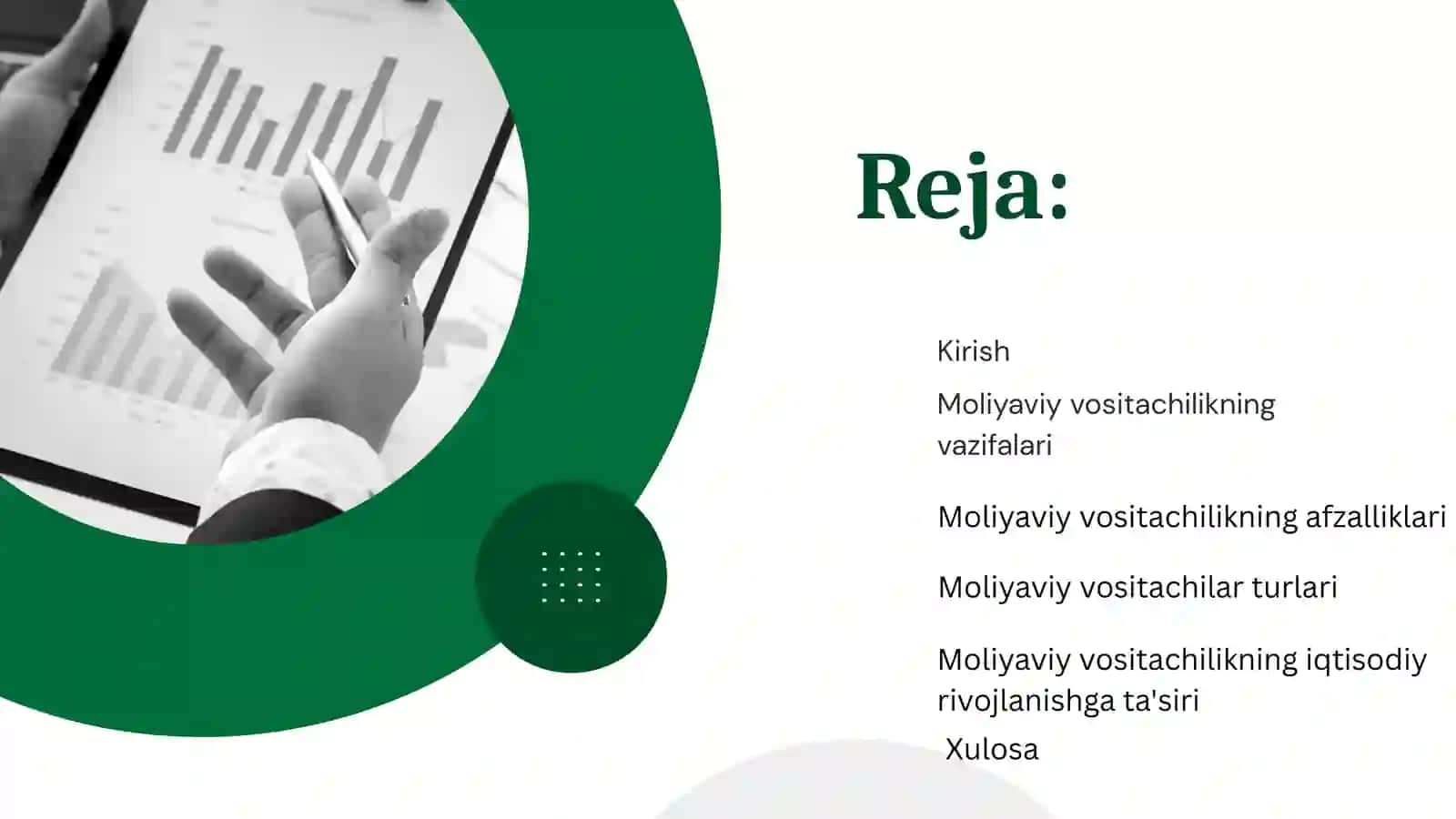Moliyaviy vositachilikning afzalliklari 2