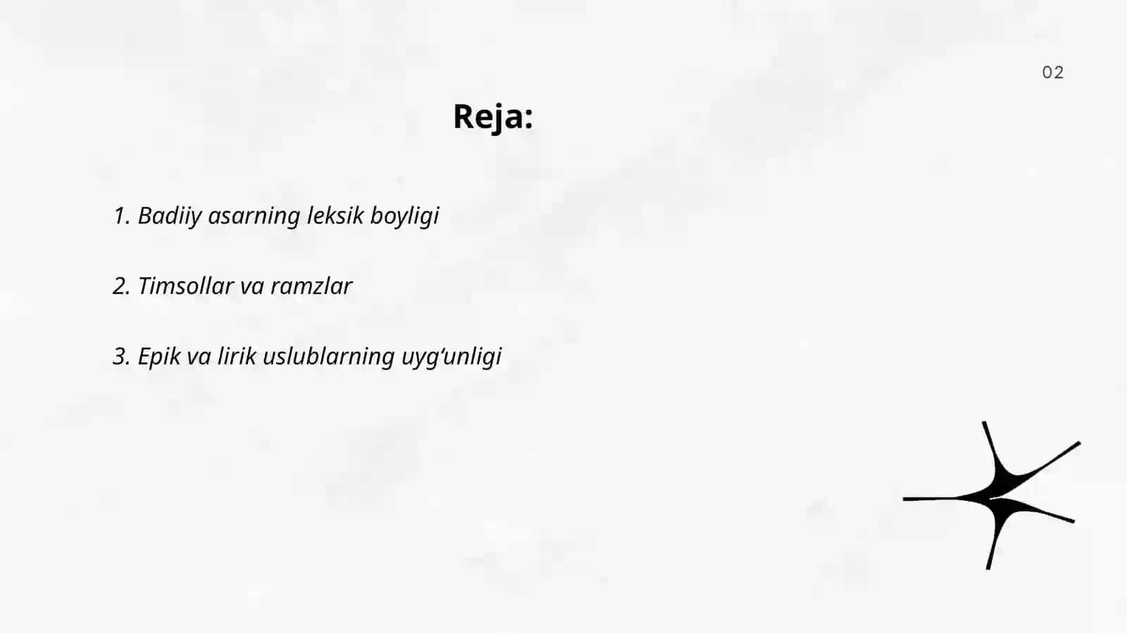 Badiiy asar tilining o‘ziga xos xususiyatlari 2