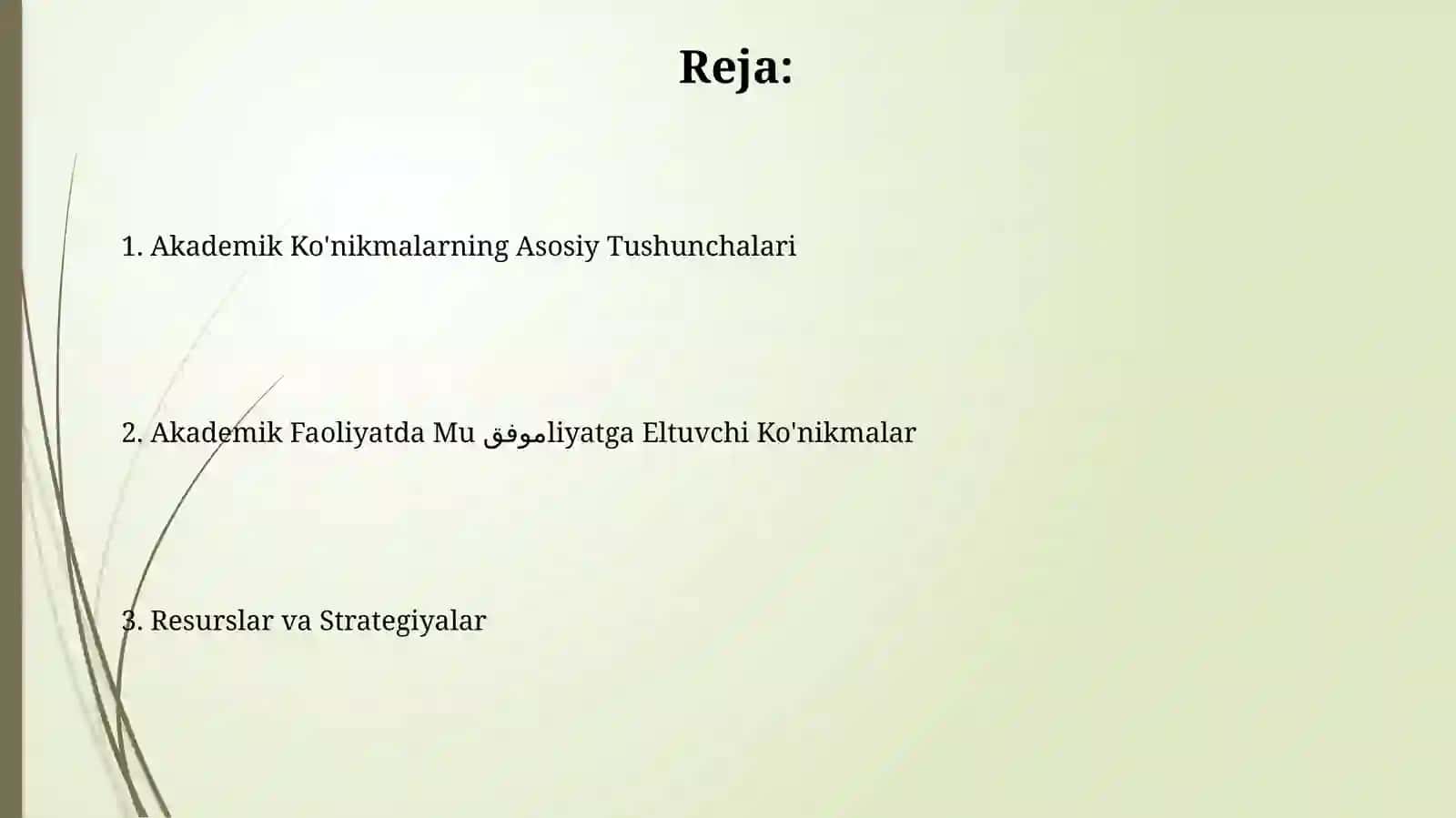 Akademik Ko'nikmalarfanigakirish 2
