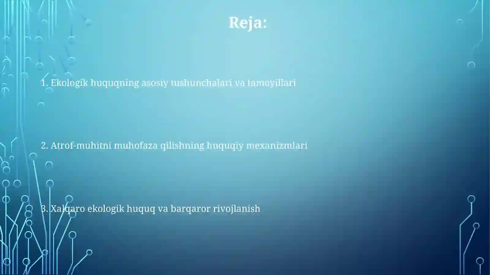 Ekologik huquq 2
