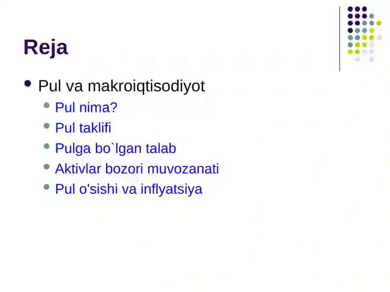 Pul va makroiqtisodiyot 2