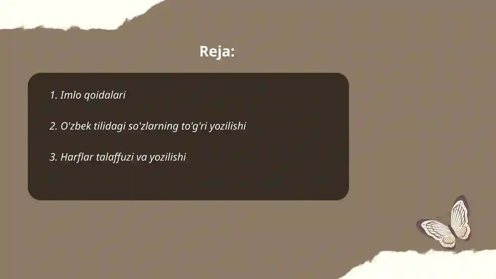 Imlo muammolari 2