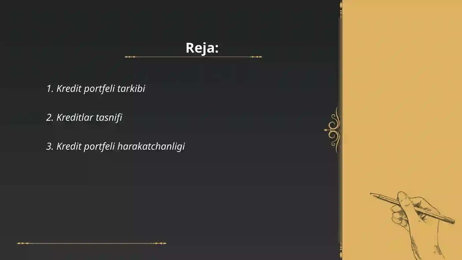 Kredit portfeli tahlili 2