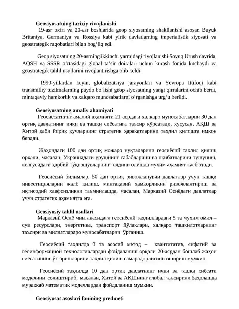 Geosiyosat asoslari 2