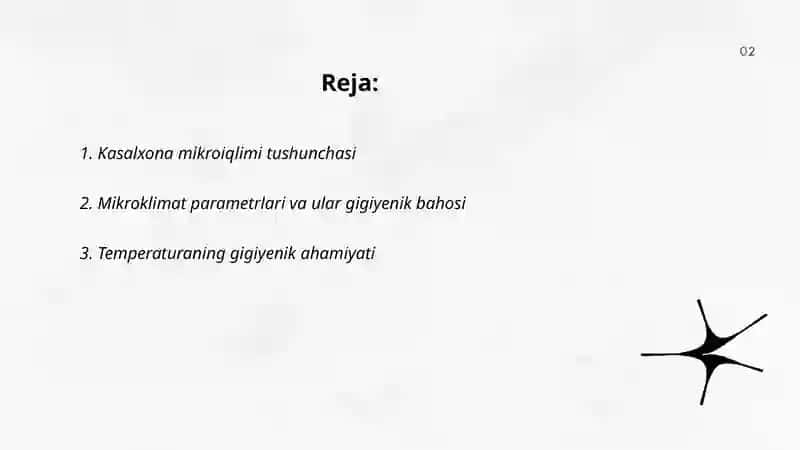 Kasalxona xonalari mikroiqlimining gigiyenik ahamiyati 2